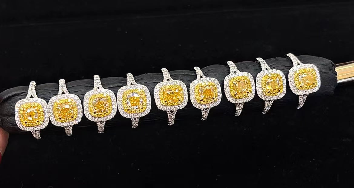 1 Carat Yellow Diamond Ring - Exquisite Jewelry Piece - Yellow Diamond Ring