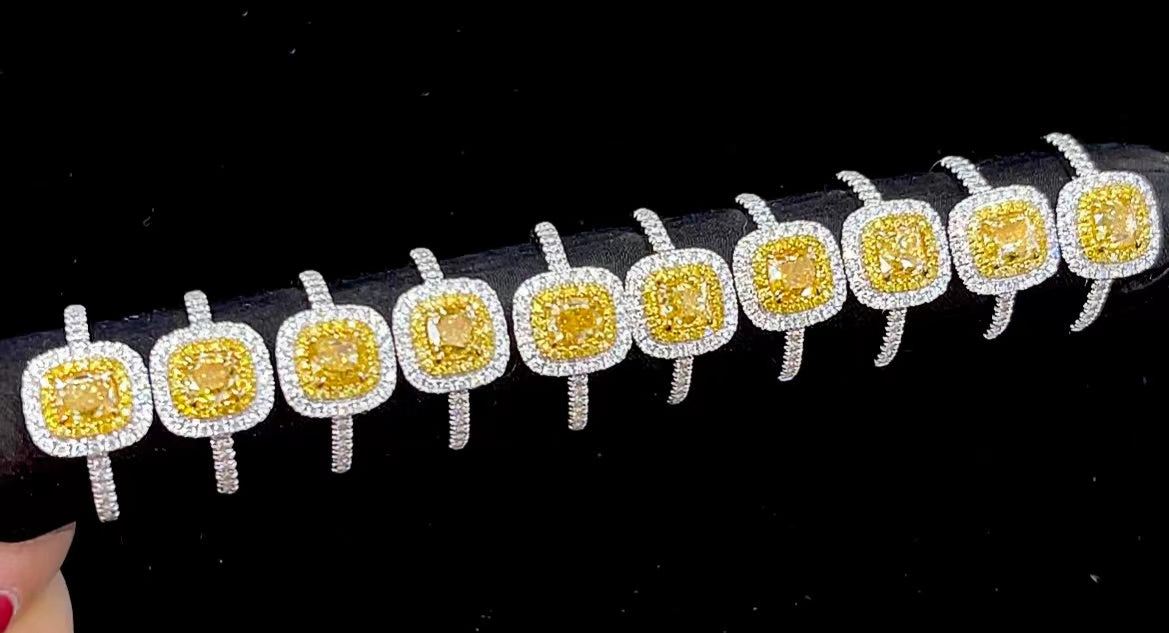 1 Carat Yellow Diamond Ring - Exquisite Jewelry Piece - Yellow Diamond Ring