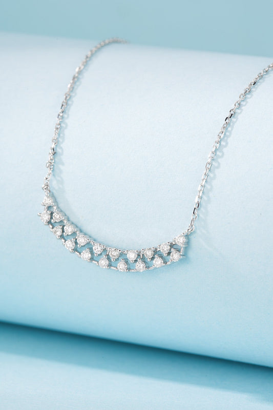 18K Diamond Double Row Starry Sky Necklace - Luxury Jewelry - White Diamond Necklace