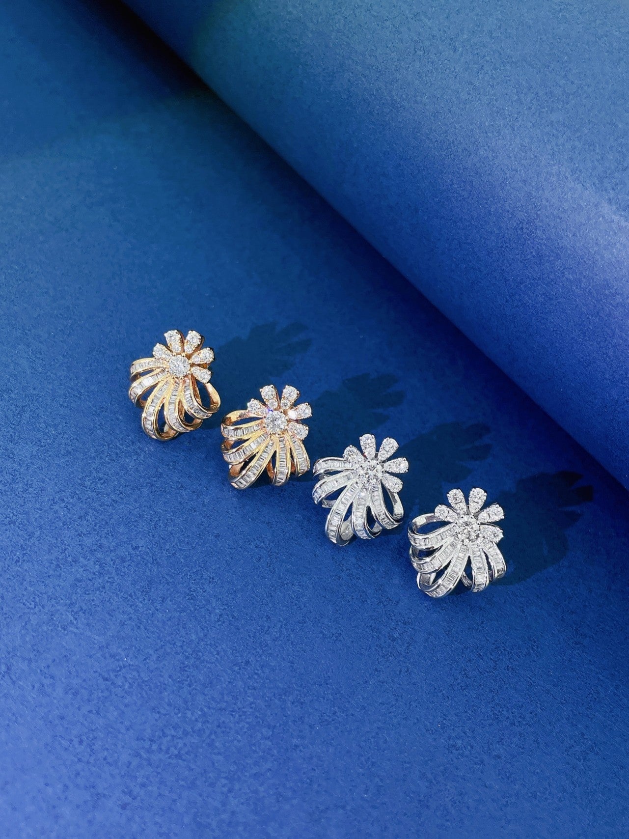 18K Diamond Petal Earrings - A Luxurious Jewelry Choice - Jeweler.Jewelry