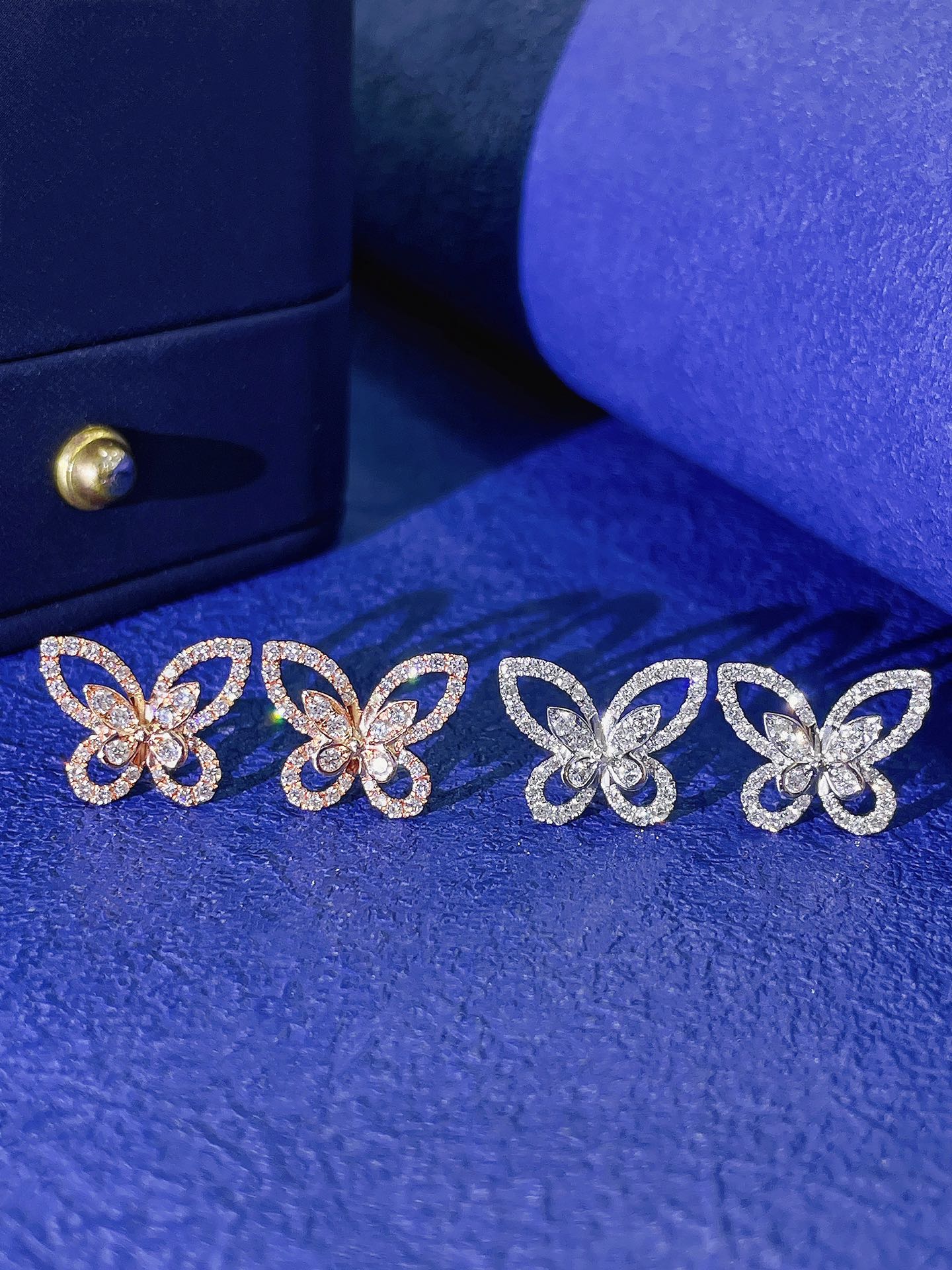 18K Diamond Phantom Butterfly Earrings - Jeweler.Jewelry