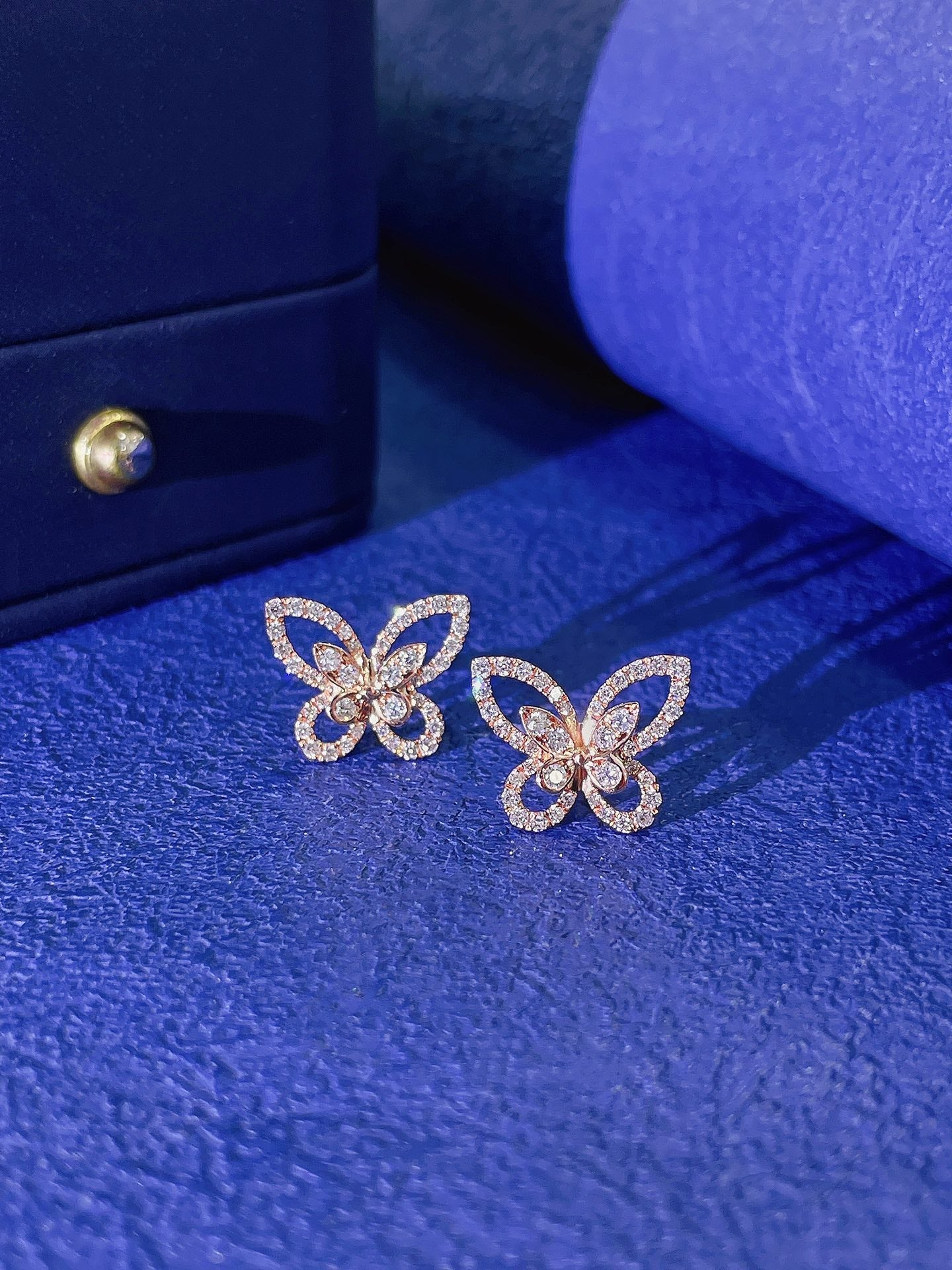 18K Diamond Phantom Butterfly Earrings - Jeweler.Jewelry