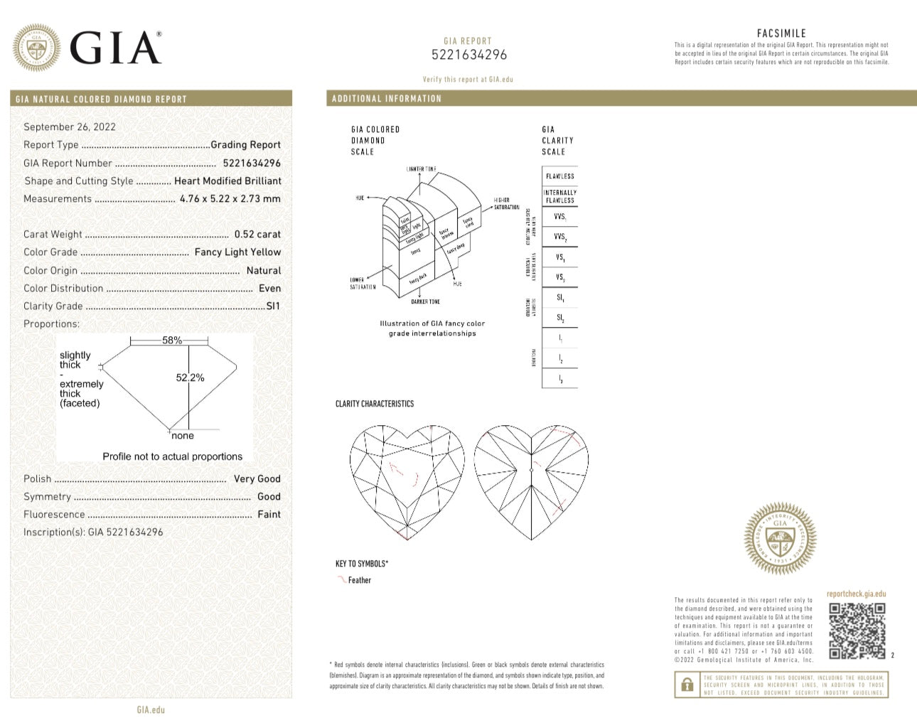 18K Gold Heart-shaped Diamond Ring with GIA Certificate - Premium Jewelry - GIA Yellow Diamond Ring