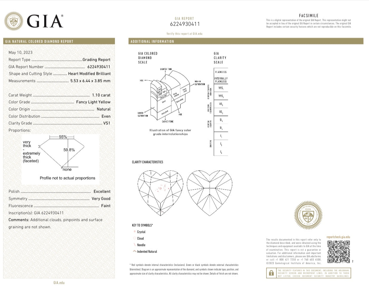 18K Gold Heart-shaped Double Drop Diamond Ring with GIA Certificate - Luxury Jewelry - GIA Yellow Diamond Ring