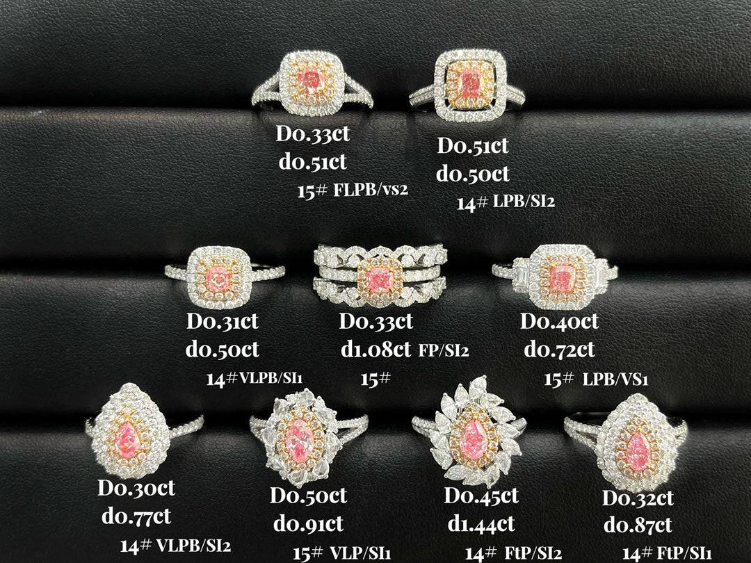 18K Pink Diamond Rings Collection - Exquisite GIA Certified Jewelry - GIA Pink Diamond Ring