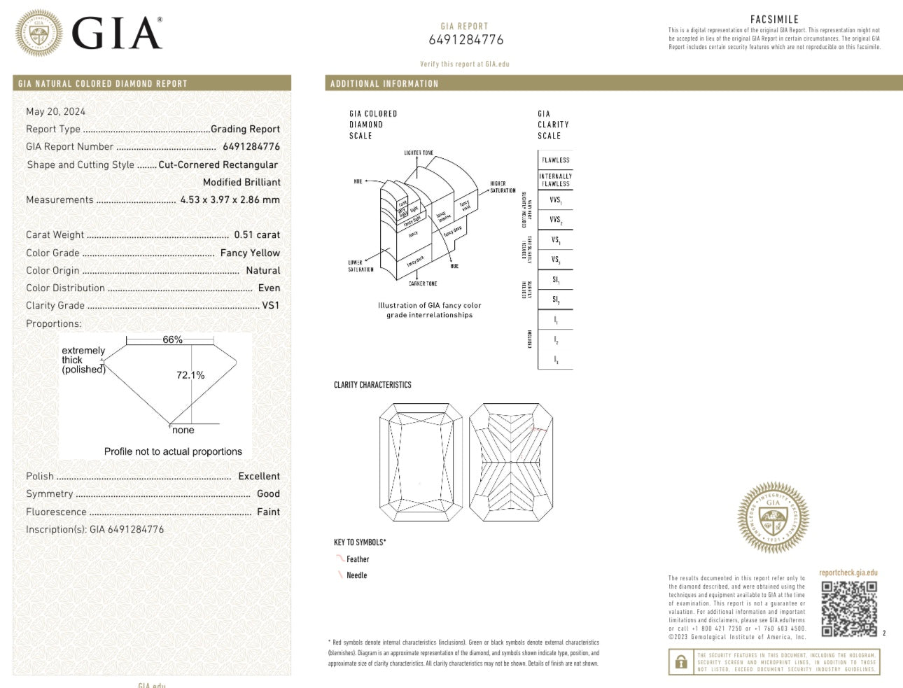 18K Yellow Gold Diamond Ring with GIA Certificate | Elegant Square Halo Design - GIA Yellow Diamond Ring