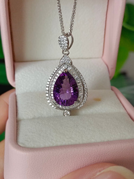 Natural Amethyst Drop -riipus – hienot korut eleganssia varten