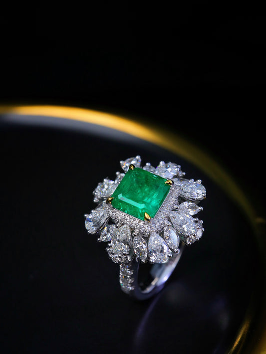 Panjshir Emerald Ring - High-Quality Jewelry Gemstone