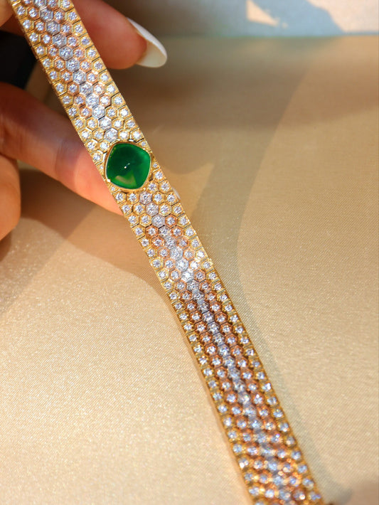 Luxurious Emerald Bracelet - Exclusive Customized Jewelry Piece