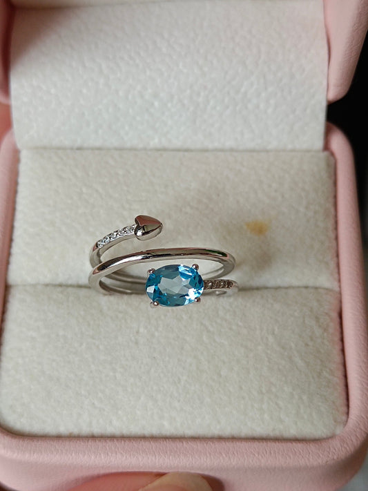 Exquisite Natural Topaz Ring - Unique Jewelry for Elegant You