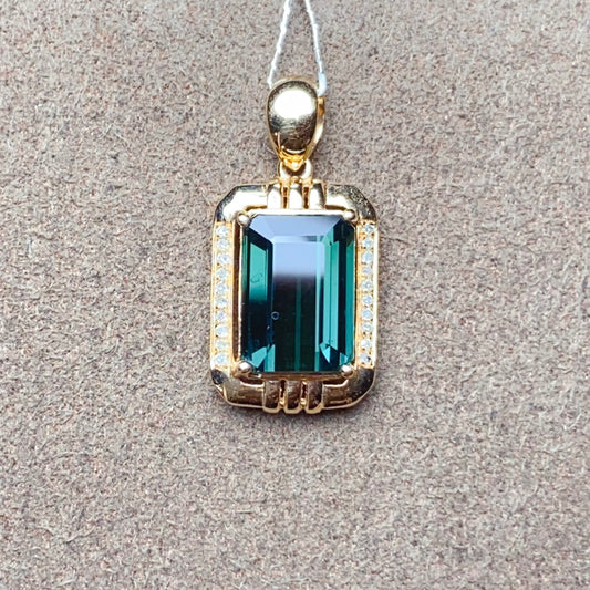 Natural Tourmaline Pendant - Exquisite Jewelry for Elegance