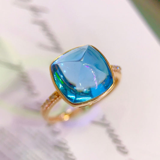 Captivating Topaz Ring - A Moment of Heart's Desire in Jewelry