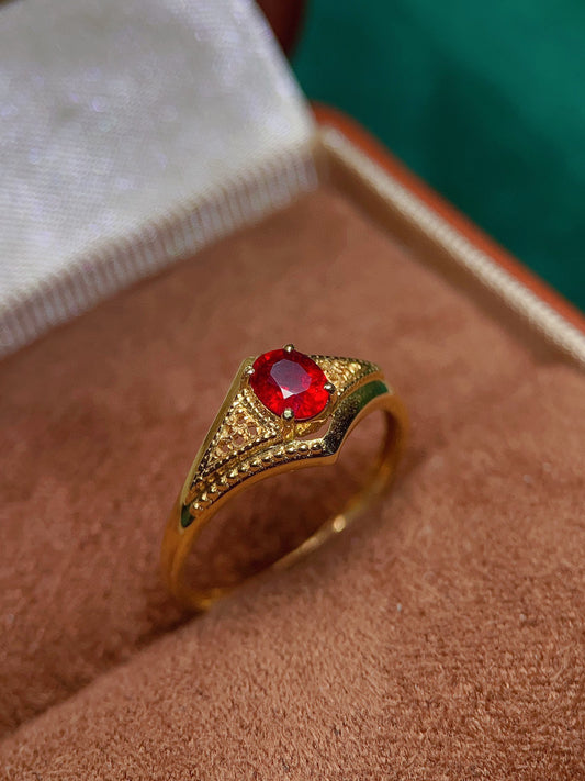 Natural Ruby Ring - A Touch of Luxury and Vintage Elegance