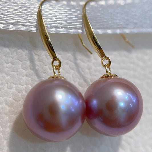 18K Gold with 9-10mm Natural Edison Pearl Jewelry - High Quality and Lustrous