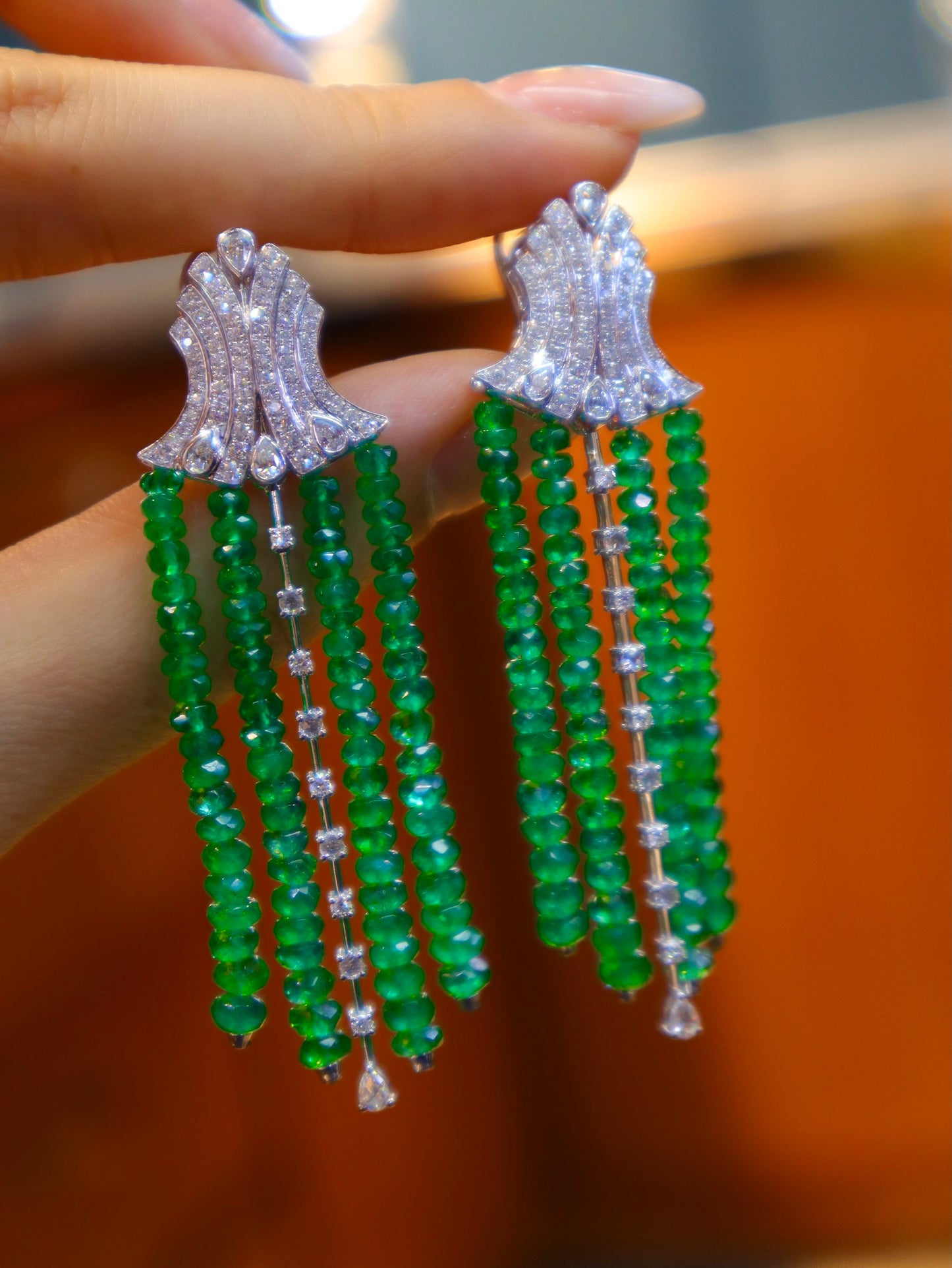 Emerald Green Jewelry Marvel: Newly Released Earrings