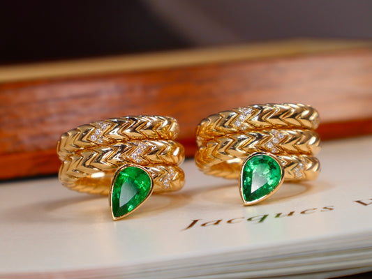 Emerald Snake Ring: A Symbol of Mystique and Fashion Jewelry