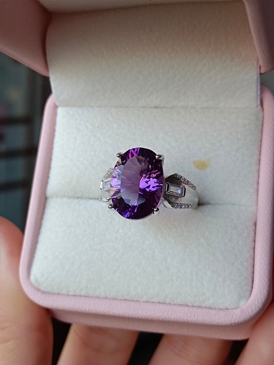 Luxuriöser natürlicher Amethyst-Ring – ein Juwel der Eleganz und des Geschmacks