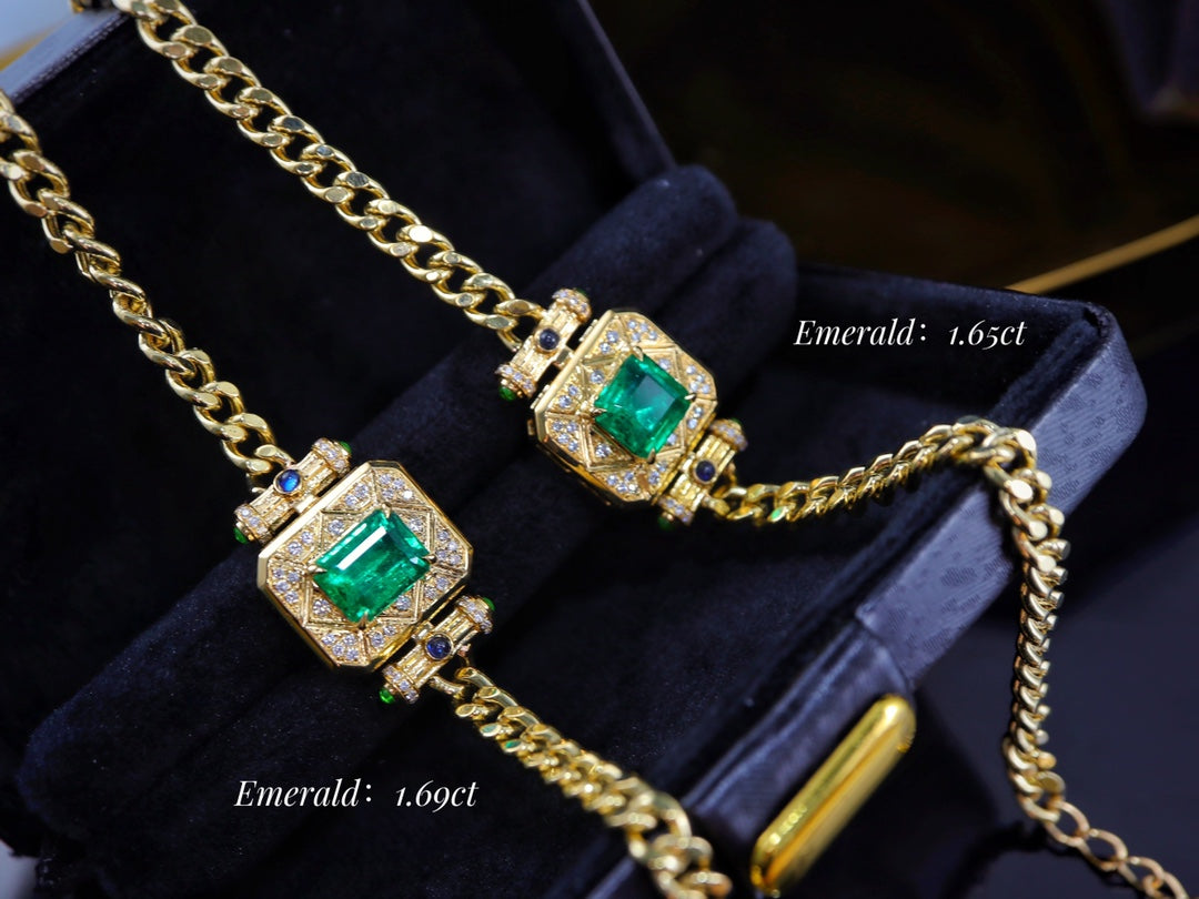 Exquisite Zambian Emerald Jewelry - A Stylish Wrist Essential