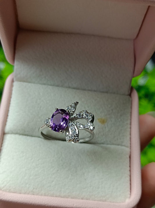 Natural Amethyst Ring - Exquisite Jewelry for Elegance