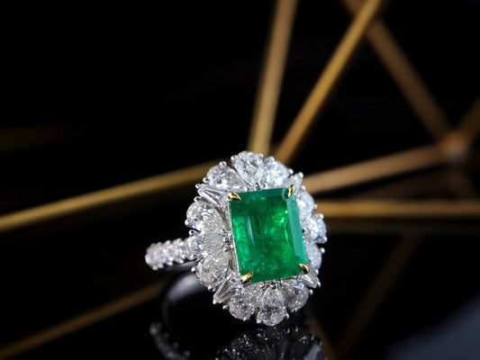 Panjshir Emerald Ring - Rare Large 2.78ct Crystal Jewelry