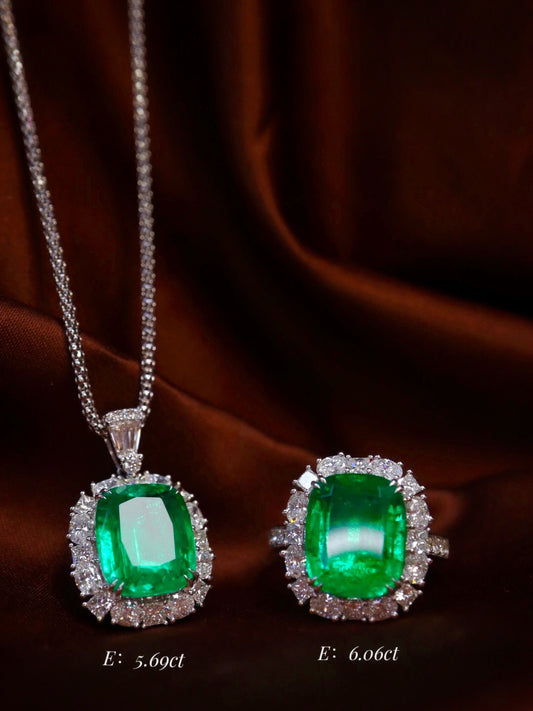 Emerald Pendant Jewelry: Exquisite Collection Piece with GIA Certificate