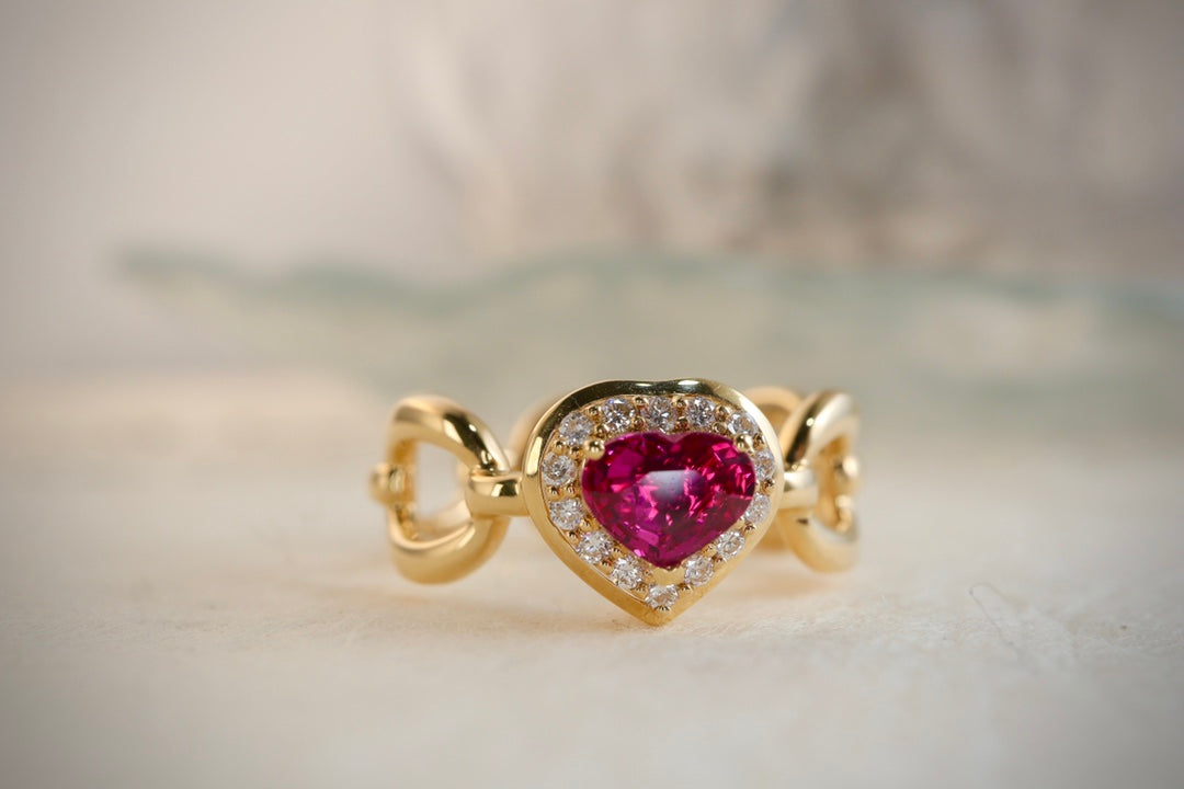 Pigeon's Blood Red Gemstone Ring - High-Quality Jewelry