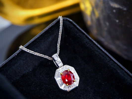 Pigeon Blood Red Ruby Pendant - A Gem of Unmatched Elegance