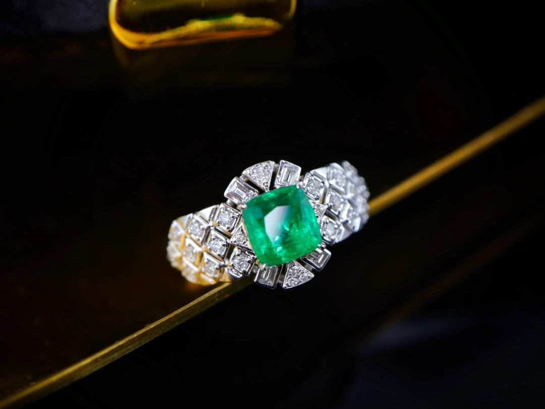 Vintage Panjshir Emerald Ring - Premium Jewelry Collection