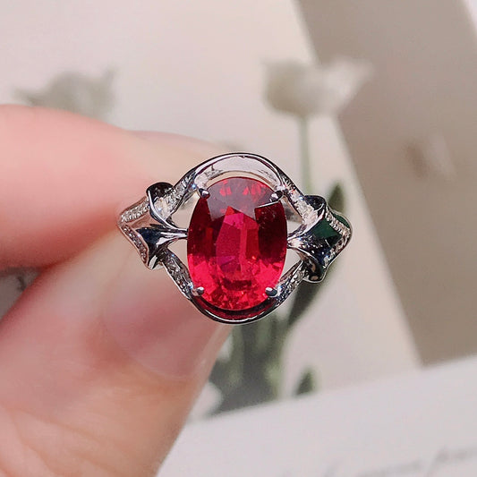 Red Rubellite Ring - A Symbol of Good Fortune and Vitality in Fine Jewelry