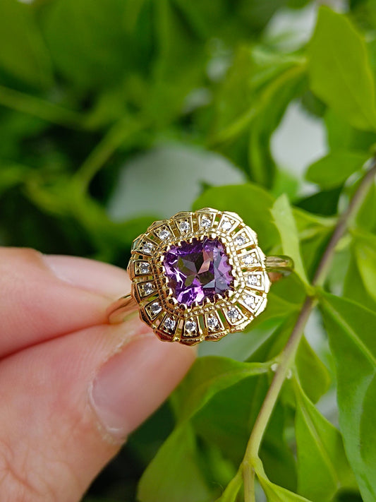 Natural Amethyst Ring - A Royal Affair in Jewelry