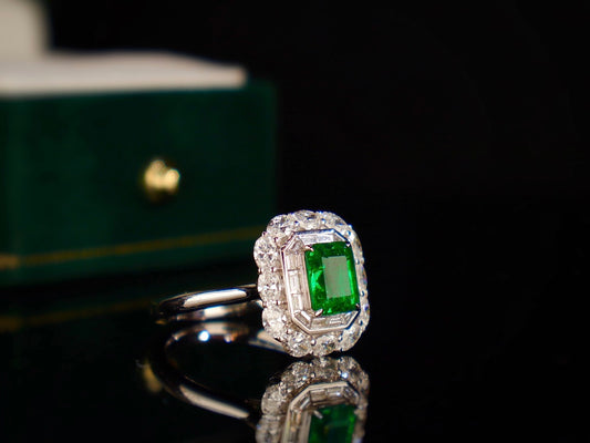 Emerald Ring - Premium Wharton Green Jewelry with Exceptional Sparkle