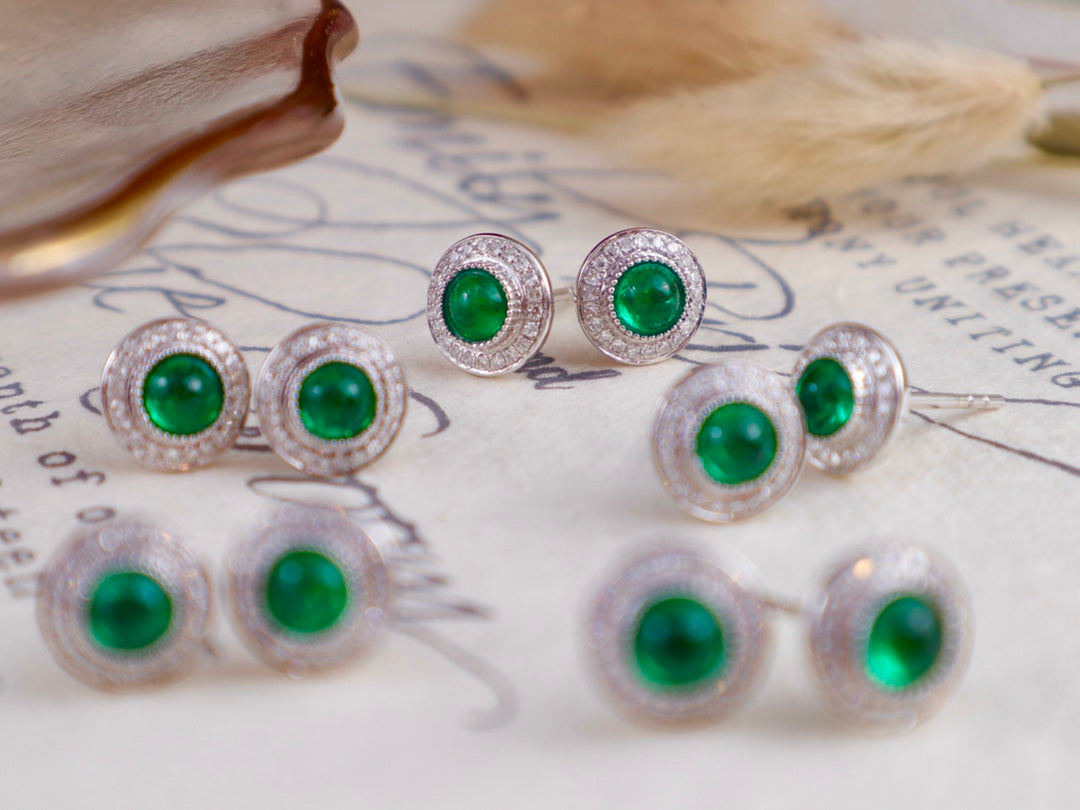 Emerald Green Earrings - Classic Jewelry Piece