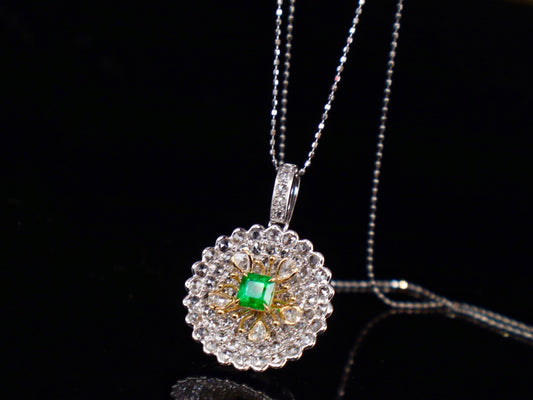 Panjshir Emerald Pendant - Premium VVG Warton Green Jewelry