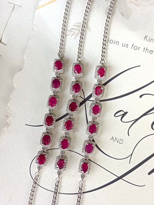 Dazzling Ruby Bracelet - A Timeless Piece of Elegance