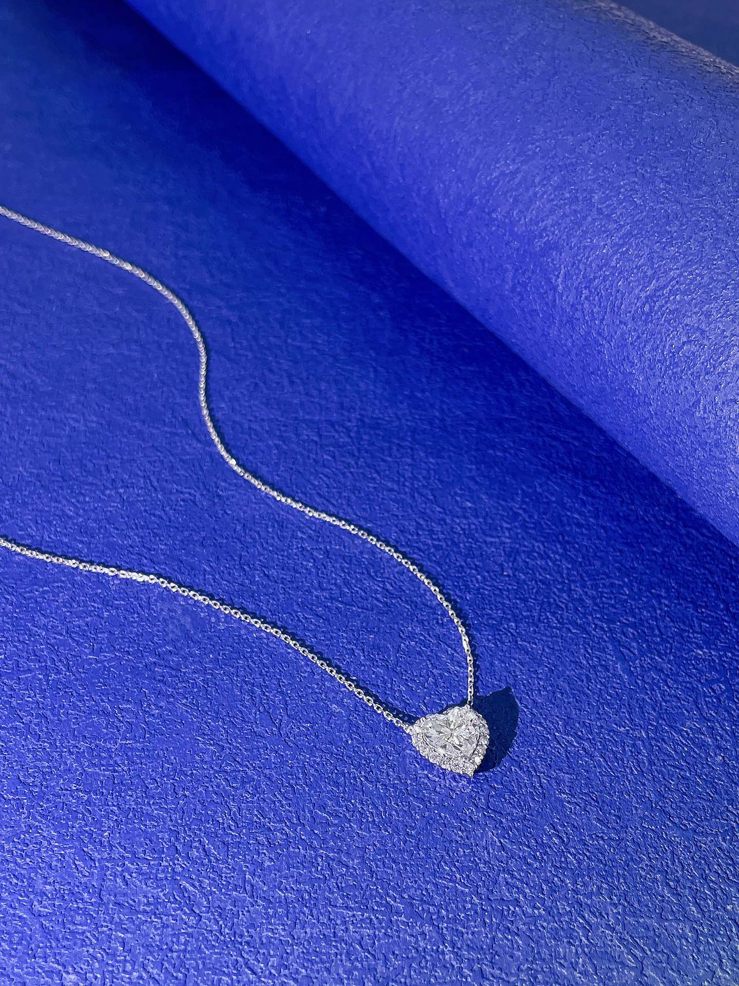 18K Heart-Shaped Lab-Grown Diamond Pendant Necklace - LGXL037 | Premium Jewelry