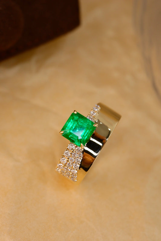 Panjshir Emerald Jewelry with Diamond Accent - A Sparkling Choice