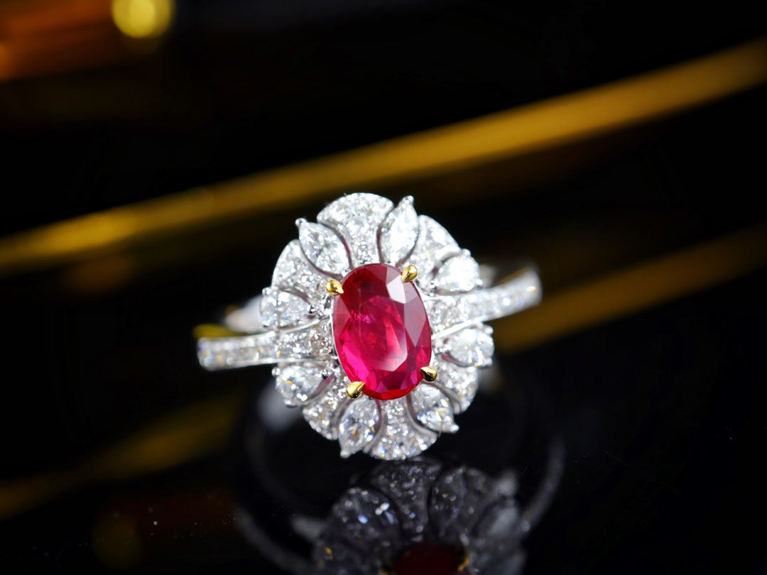 Cincin Ruby Merah Darah Pigeon - Koleksi Perhiasan Premium