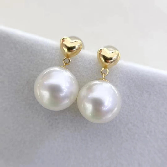 Elegant Freshwater Pearl Jewelry: Flawless 9-10mm Round Pearls