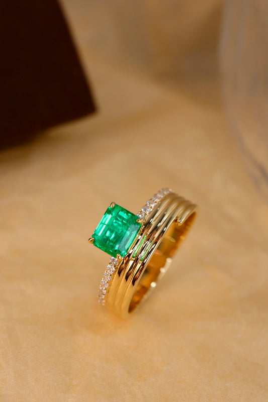 Panjshir Emerald Jewelry with Diamond Accent - A Sparkling Choice