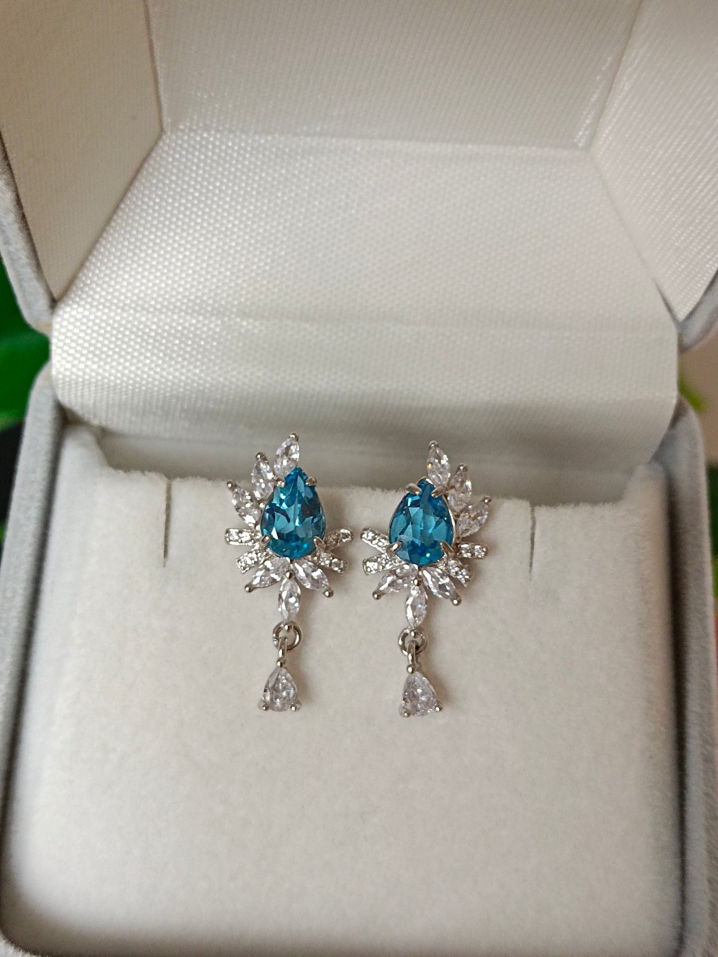 London Blue Topaz Earrings - Dazzling Crystal Jewelry