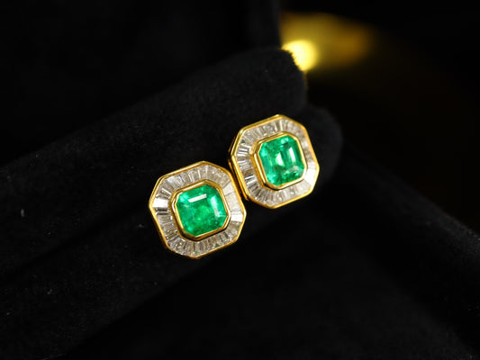 Panjshir Emerald Earrings - Premium Fashionable Jewelry