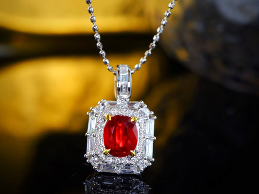 Pigeon's Blood Red Ruby Pendant - Premium Jewelry Collection