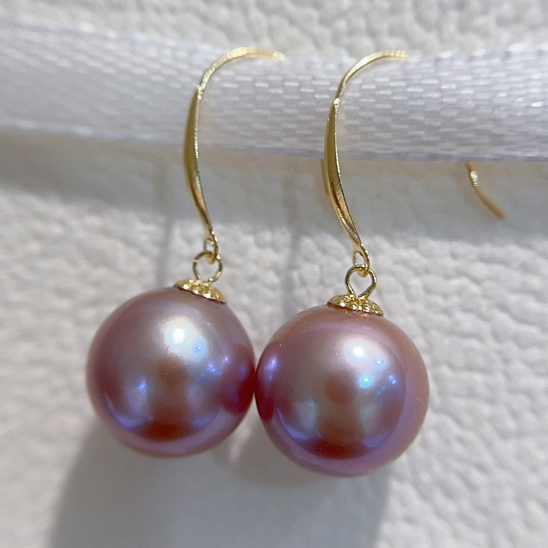 18K Gold with 9-10mm Natural Edison Pearl Jewelry - High Quality and Lustrous