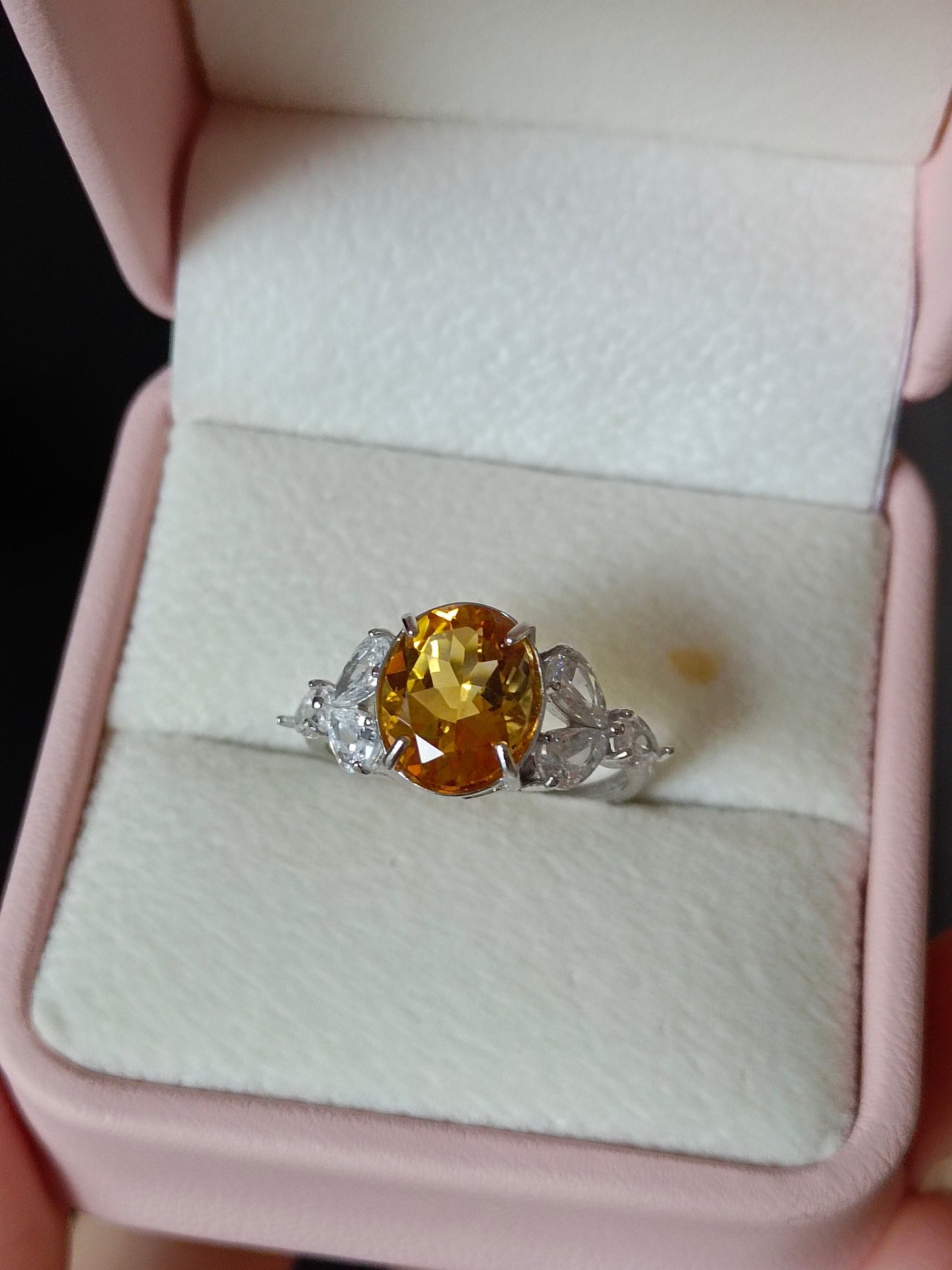 Genuine Yellow Citrine Ring - Elegant Jewelry for Every Occasion