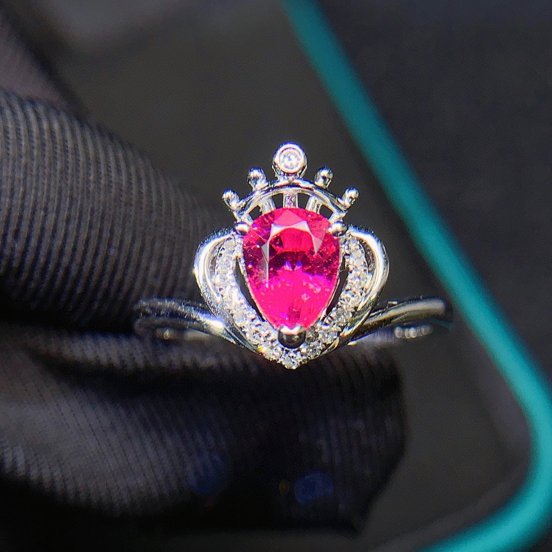 Exquisite Natural Tourmaline Ring - High-End Jewelry