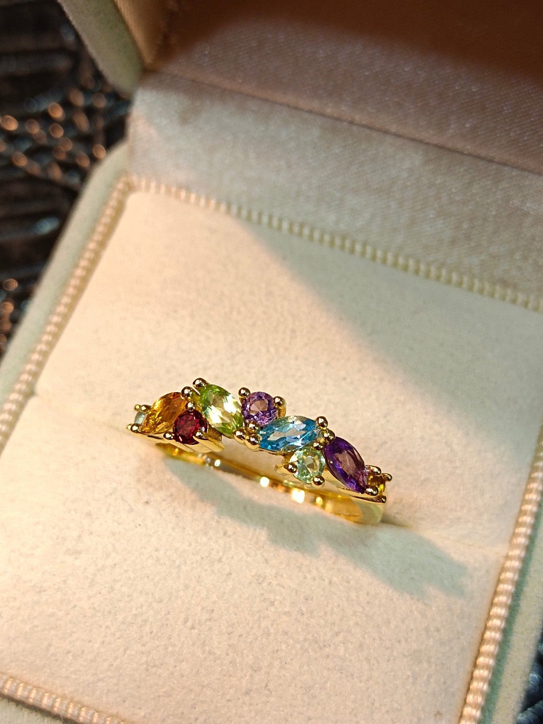 Vibrant Gemstone Ring - A Symphony of Colors in Jewelry