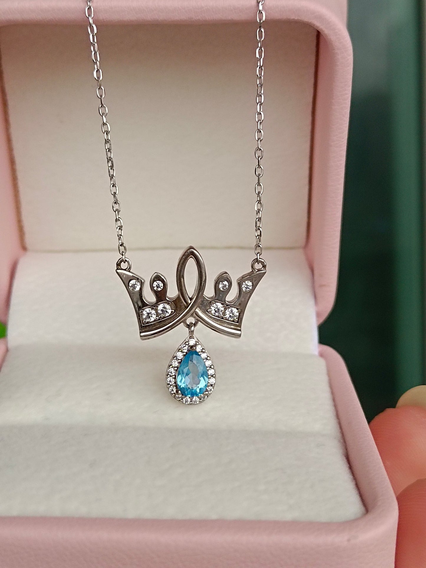 Kalung Mahkota Topaz Asli - Simbol Kebahagiaan dalam Barang Kemas