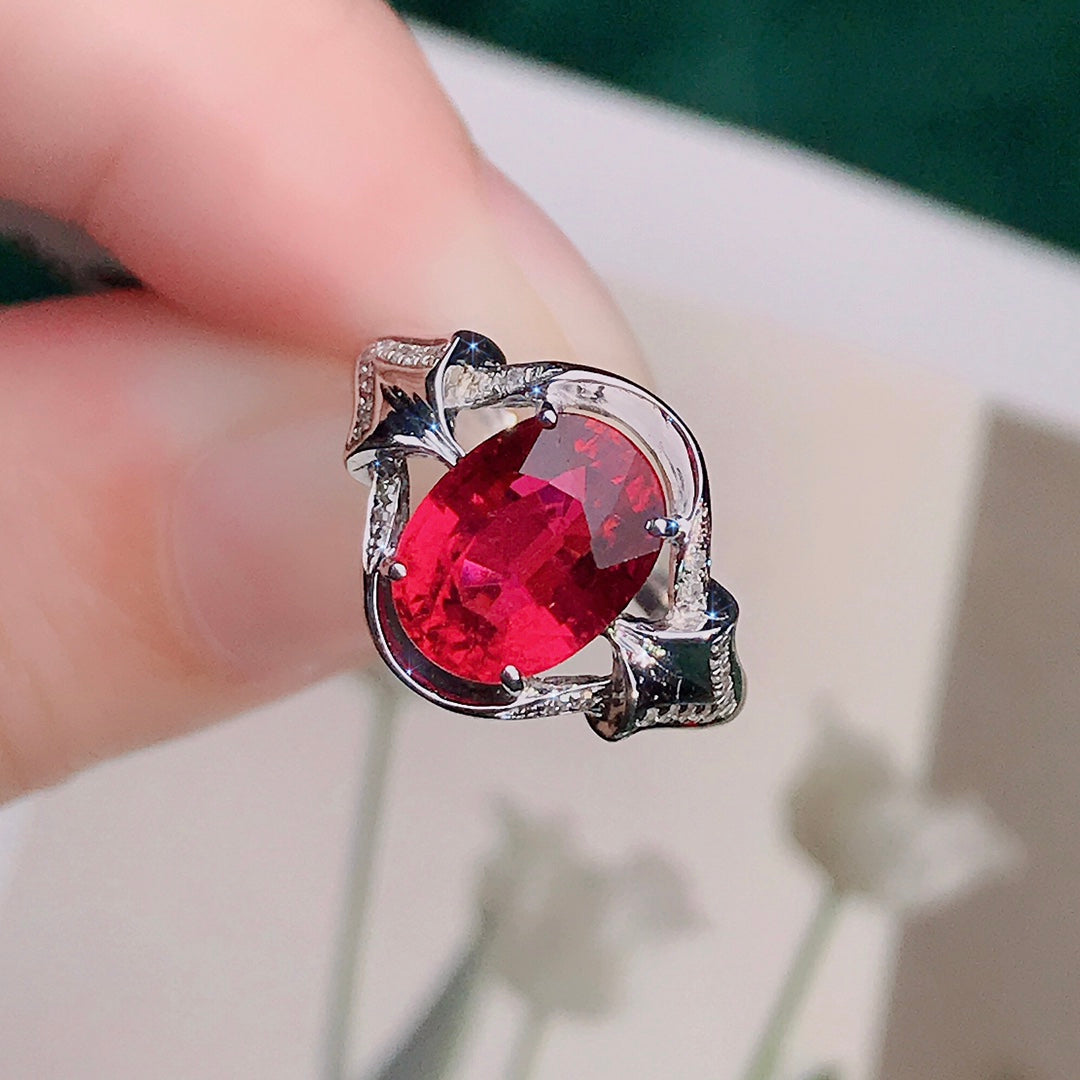 Red Rubellite Ring - A Symbol of Good Fortune and Vitality in Fine Jewelry