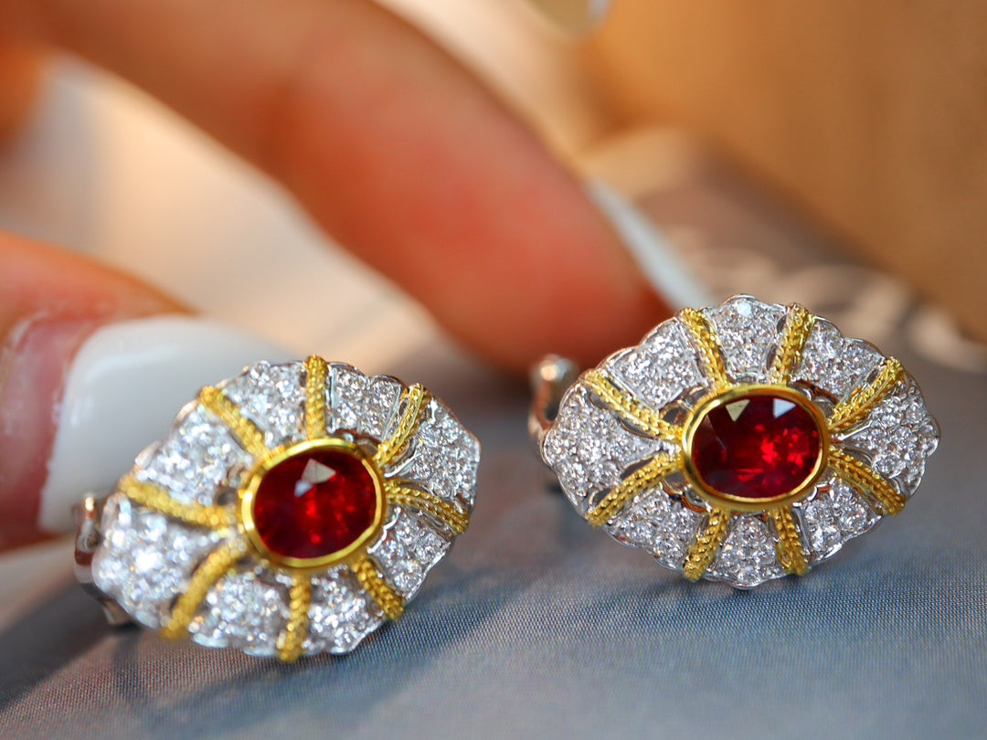 Buccellati-Style Ruby Ear Clips Jewelry: A Century of Classic Elegance