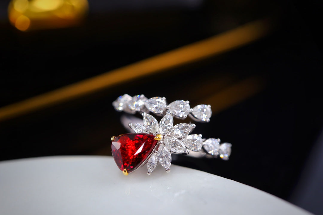 Cincin Ruby Merah Darah Pigeon - Perhiasan Khusus Premium